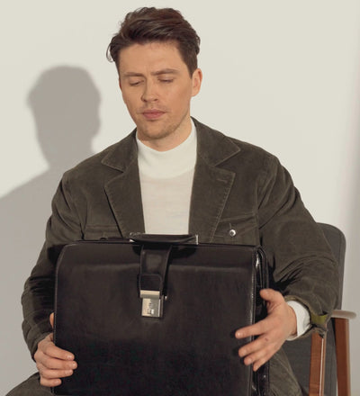 Large Leather Briefcase - The Firm