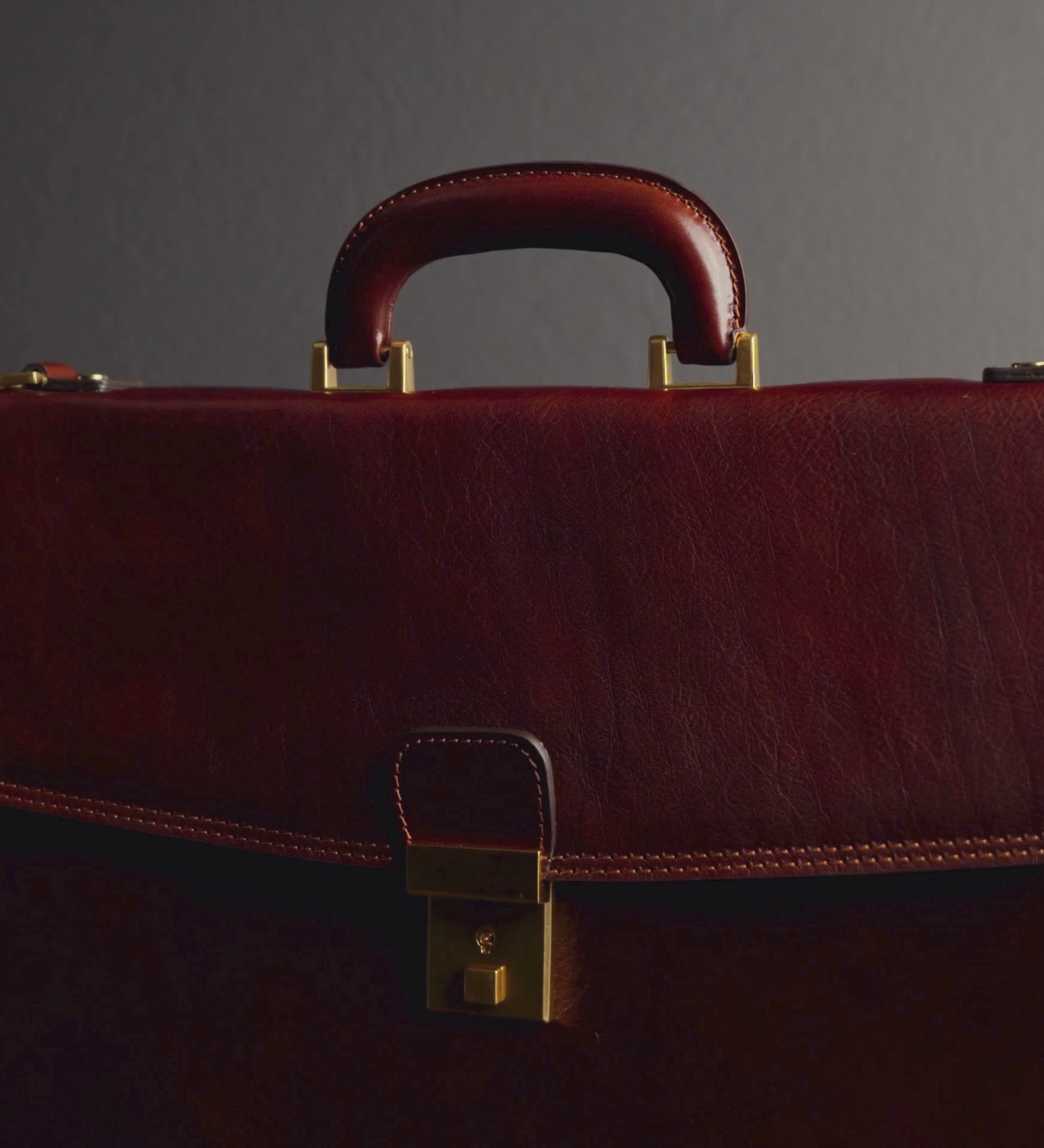 Womens Leather Briefcase - The Sound of the Mountain