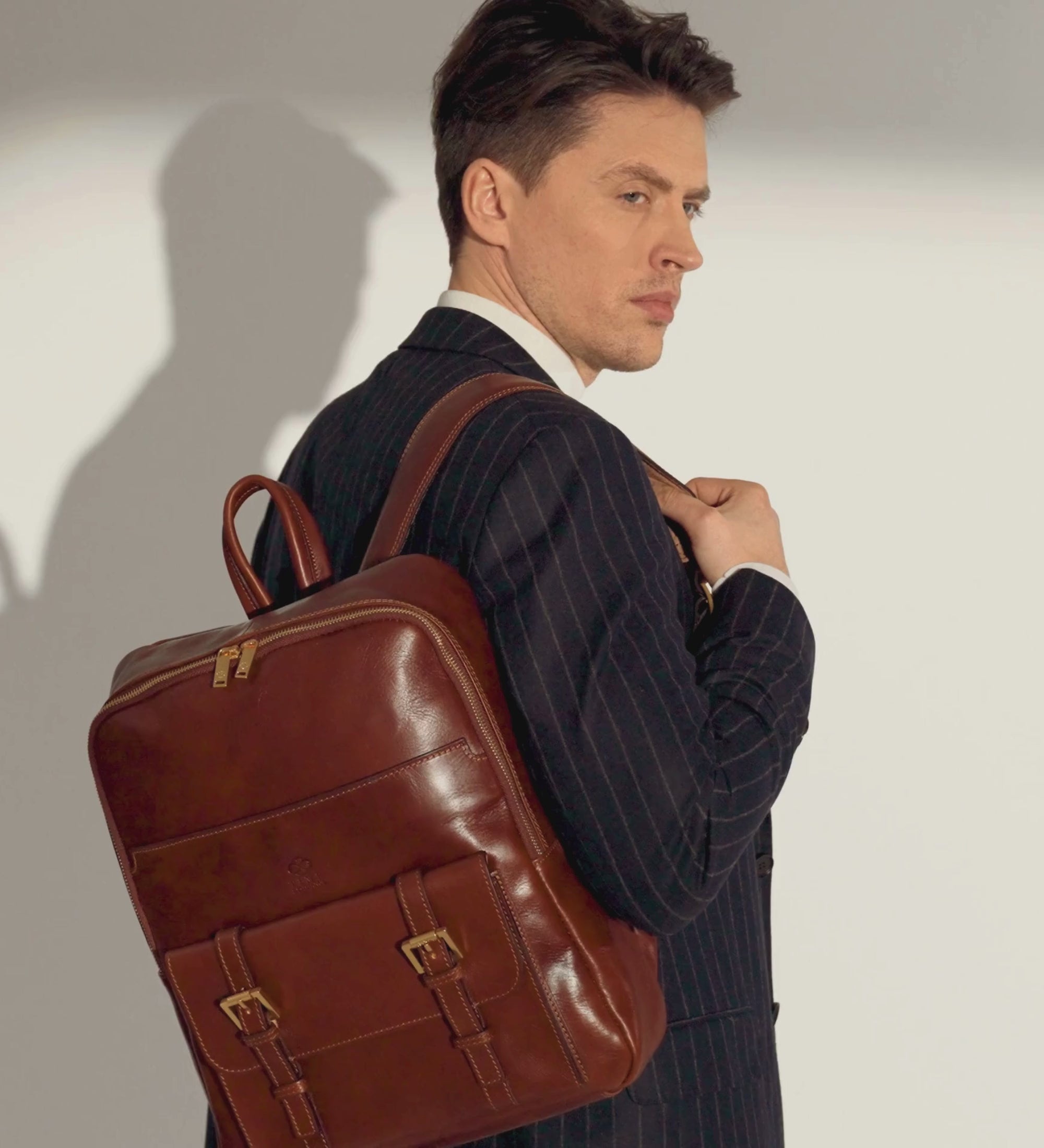 Large Leather Backpack for Men - The Divine Comedy