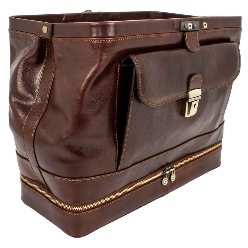 Personalized Leather Doctor Bag, Men's Large Medical Bag, Leather Handbag  for Women, Travel bag, Overnight Bag - The Master and Margarita