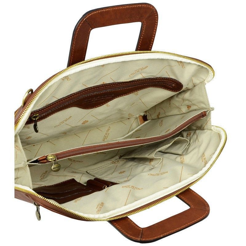 Women's Italian Leather Laptop Backpack