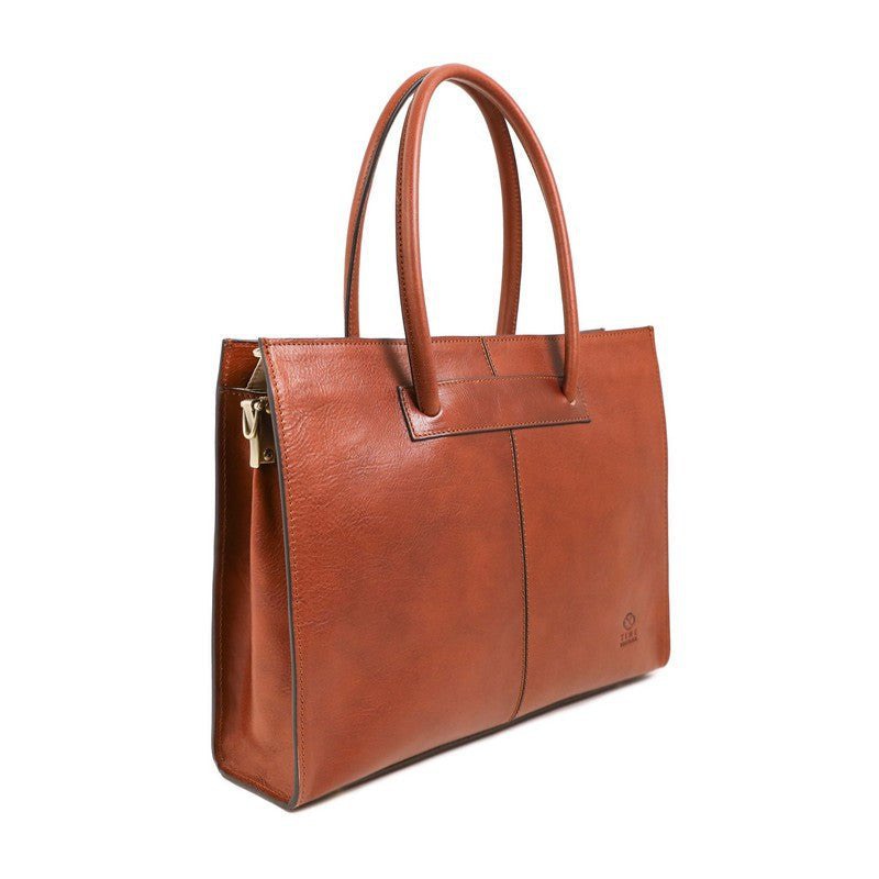 Full Grain Italian  Leather Handbag Shoulder Bag - Anna Karenina Time Resistance