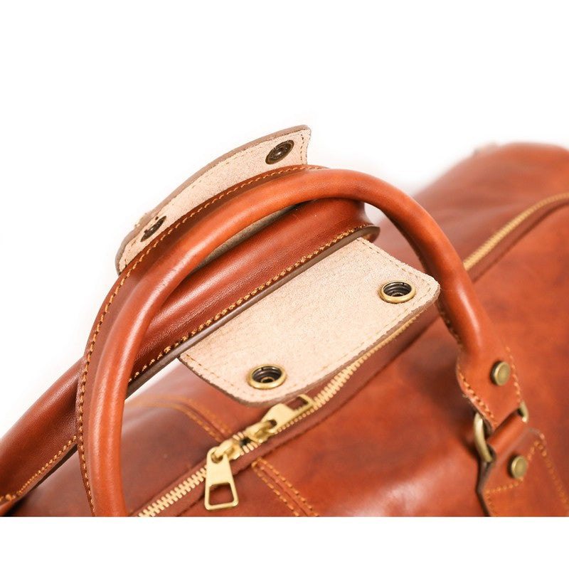 Time Resistance Brown Italian Leather Garment Bag - Travels with Charley -  Frederic St James