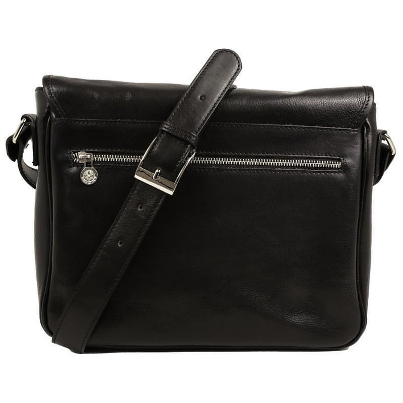 The Carismatico Grey Leather Messenger Bag For Men & Women - The