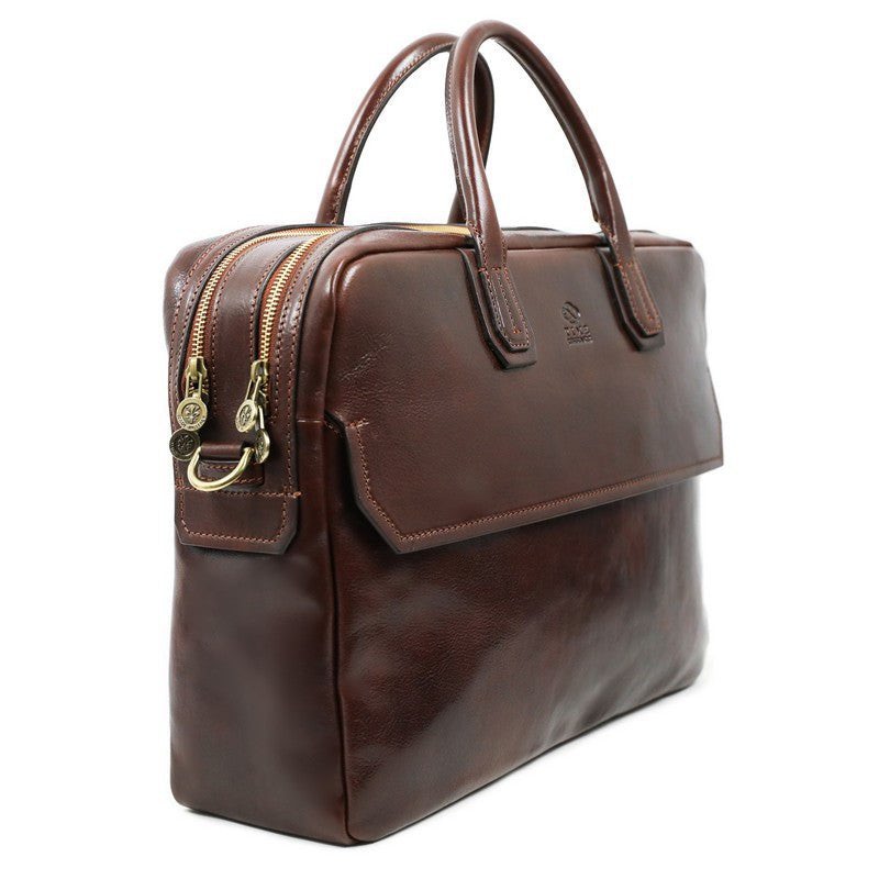 Mens italian leather laptop 2025 bag