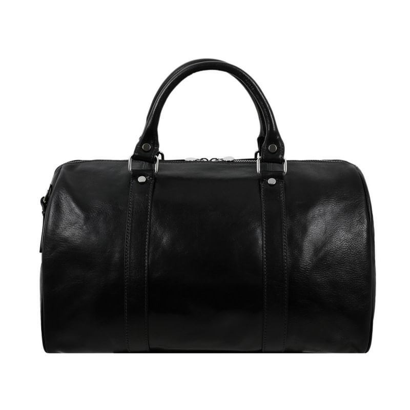 Unisex Small Full Grain Italian Leather Overnight Bag - The Ambassadors Time Resistance