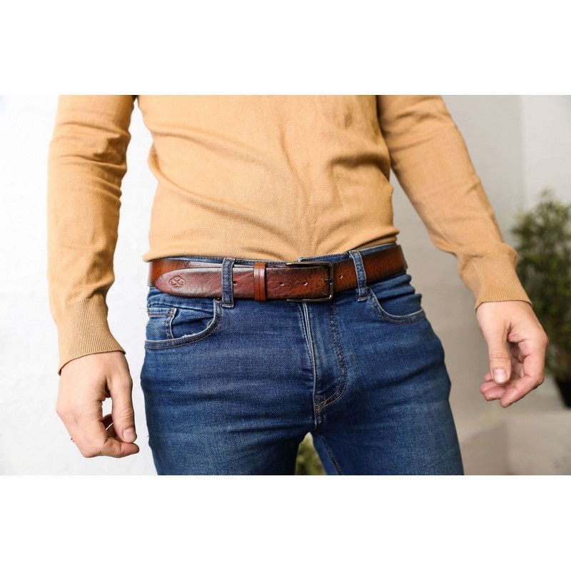 Fully Packaged High Quality Cowhide Fashion Men's Leather Belt