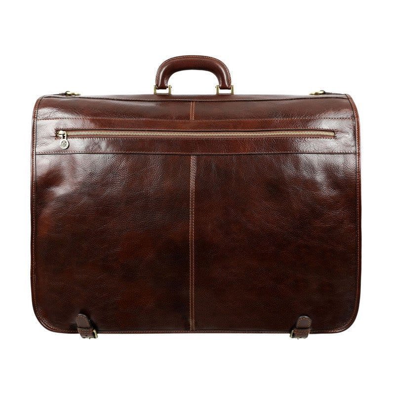 Full Grain Italian Leather Suit / Garment Bag - Great Expectations Time Resistance