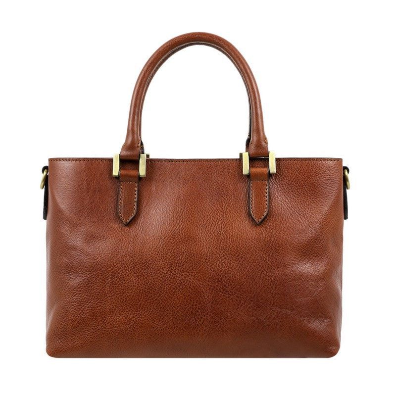 Full Grain Italian Leather Handbag Shoulder Bag - Camilla Time Resistance