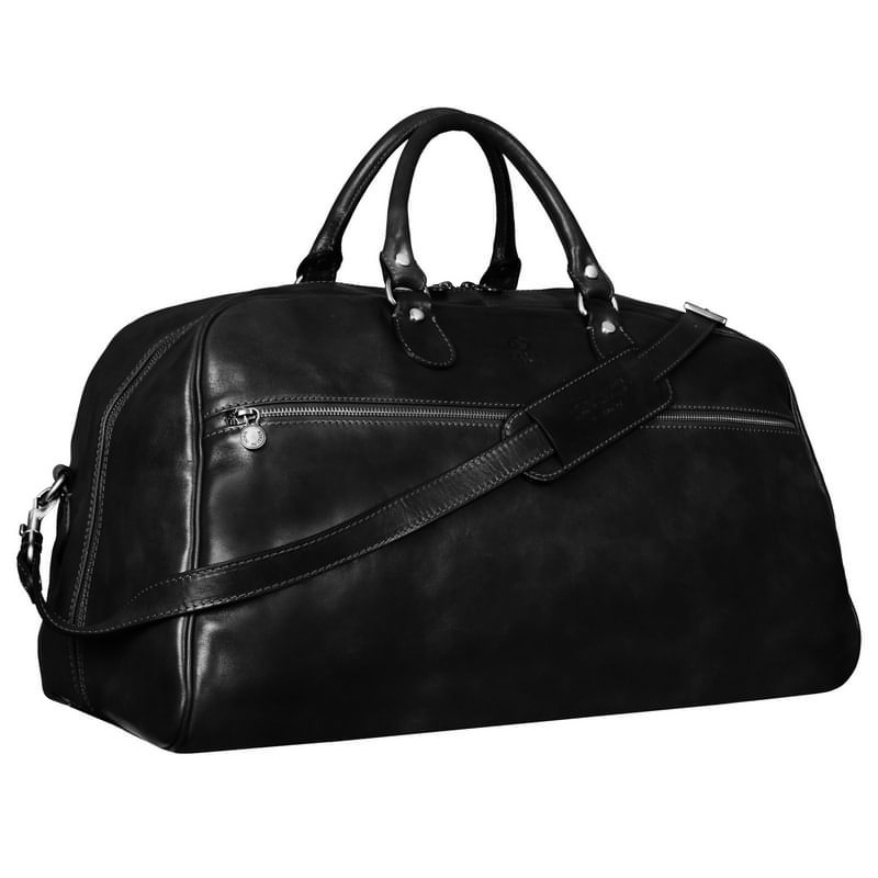 Time Resistance Full Grain Italian Leather Duffel Bag Weekender