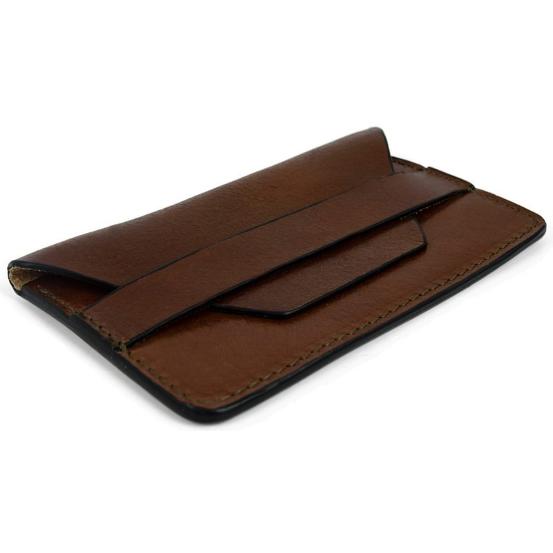 Full Grain Italian Leather Credit Card Holder Business Card Case, Wallet  - Lucky Jim Time Resistance