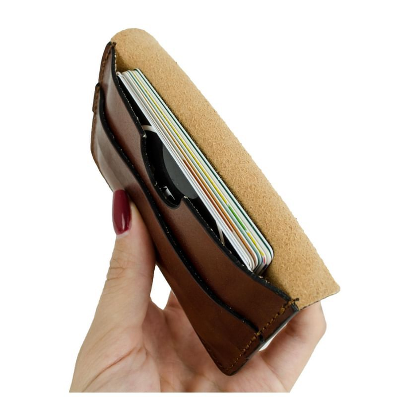 Full Grain Italian Leather Credit Card Holder Business Card Case, Wallet  - Lucky Jim Time Resistance