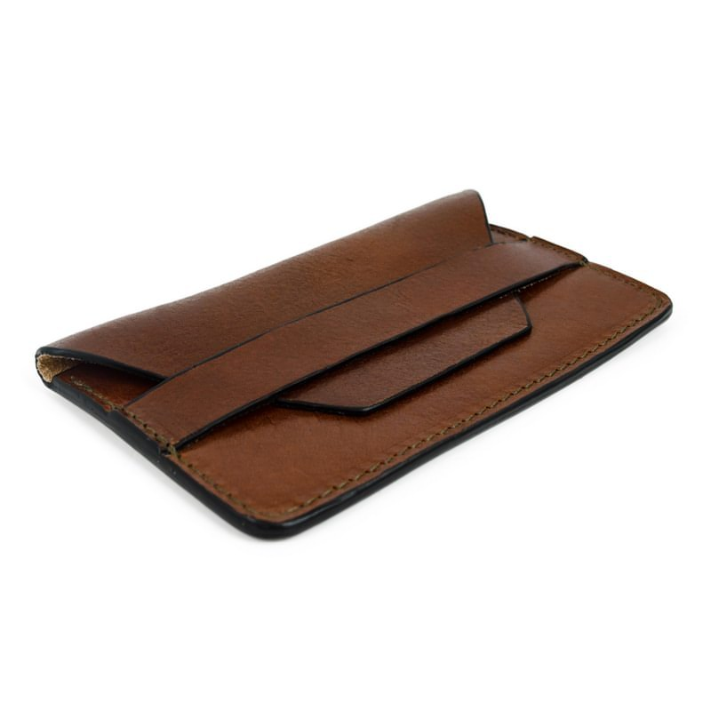 Full Grain Italian Leather Credit Card Holder Business Card Case, Wallet  - Lucky Jim Time Resistance