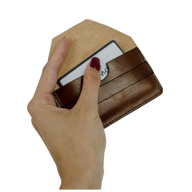 Full Grain Italian Leather Credit Card Holder Business Card Case, Wallet  - Lucky Jim Time Resistance