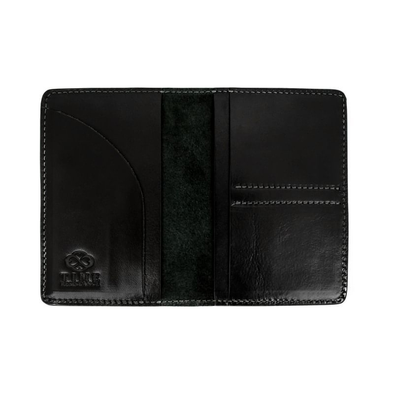 Small Full Grain Italian Leather Passport Holder - Gulliver's Travels Time Resistance