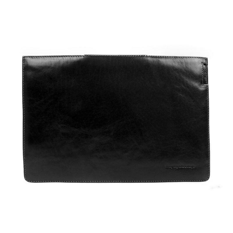 Full Grain Italian Leather Laptop Sleeve - Macbook 13 - The Goblet of Fire Time Resistance