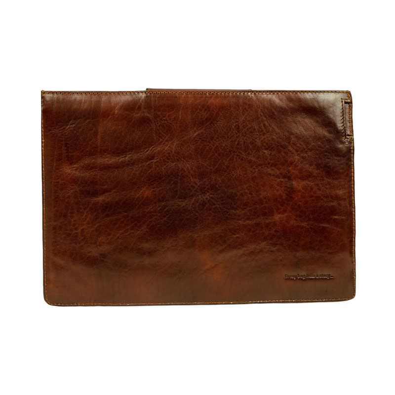 Full Grain Italian Leather Laptop Sleeve - Macbook 13 - The Goblet of Fire Time Resistance