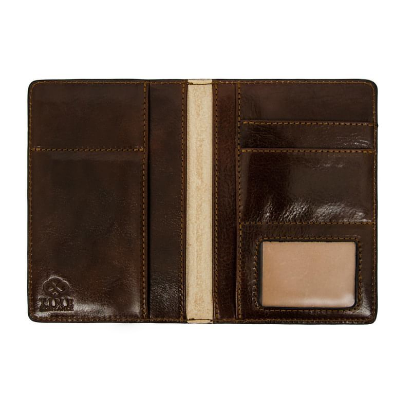 Italian Full Grain Leather Trifold Wallet for Men