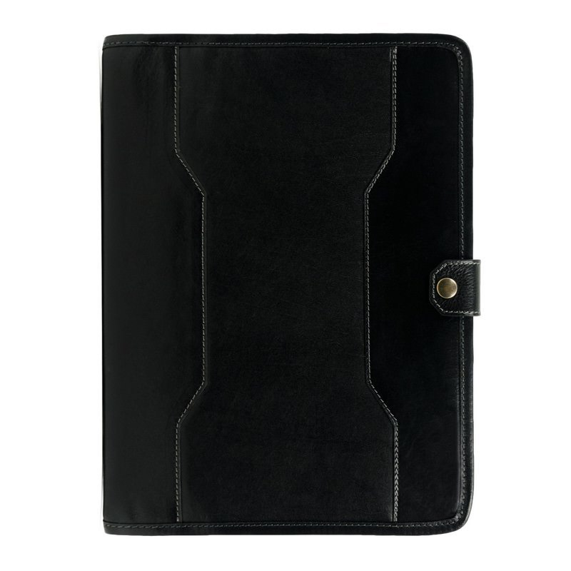 Full Grain Italian Leather A4 Documents Folder Organizer - The Call of the Wild Time Resistance