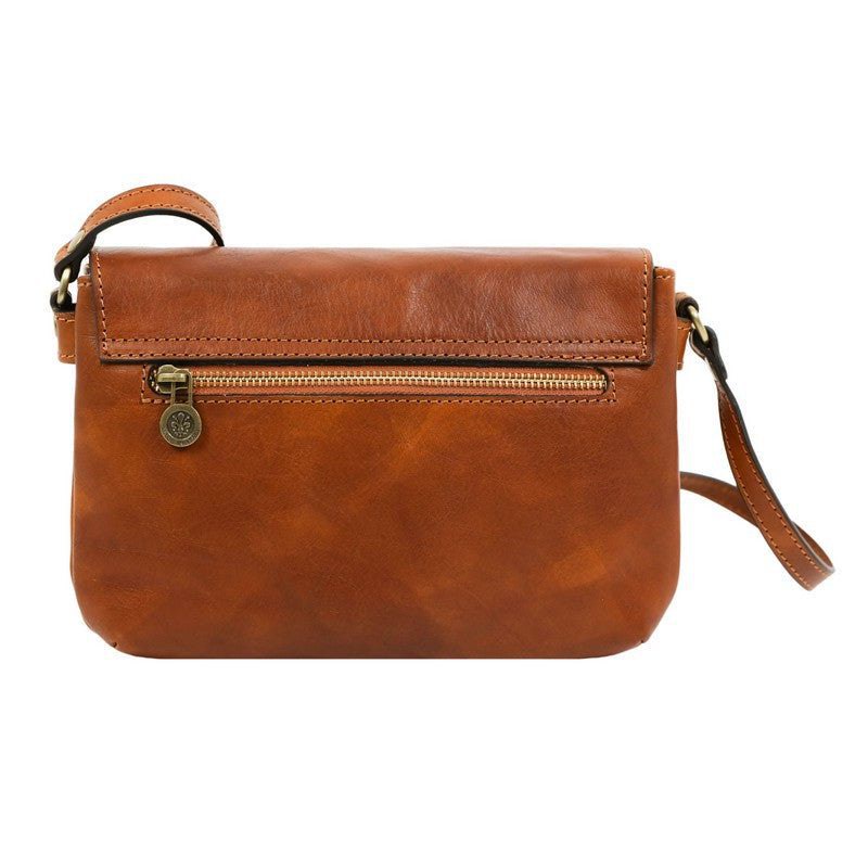Full Grain Italian Leather - Ladies Leather Cross Body Bag - Sister Carrie Time Resistance