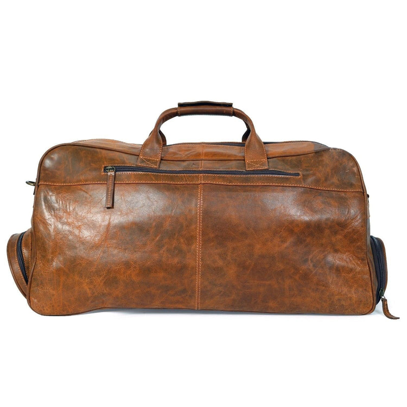 Canterbury Leather Duffle Bag with Shoe Compartment Frederic St James