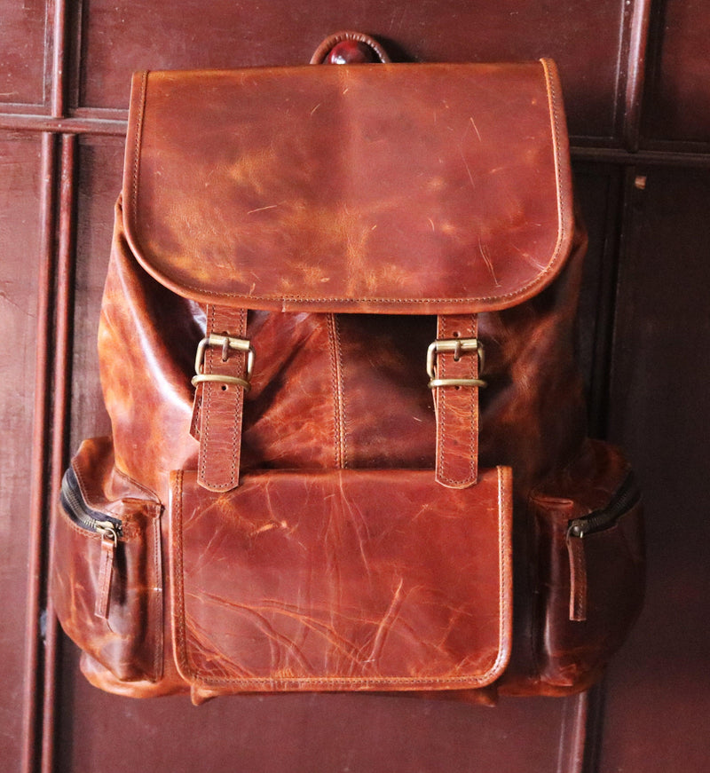 Pompeii Buffalo Handmade Leather Backpack Frederic St James
