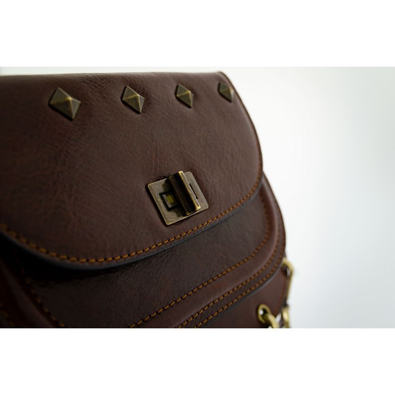 Full Grain Italian Leather Fanny Pack, Bag Belt Bag for Women - Rebecca Time Resistance