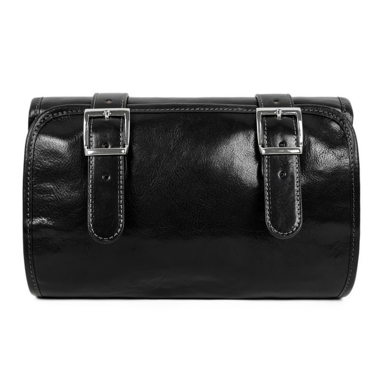 Time Resistance Leather Hanging Wash Bag Toiletry Bag - Dracula