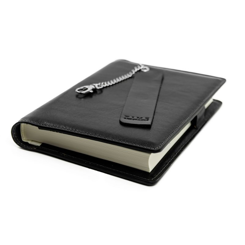 Full Grain Italian Leather Journal with Refillable A5 Notepad - The Diary of a Nobody Time Resistance