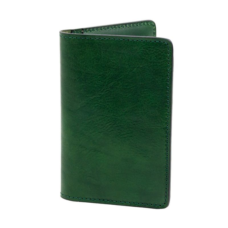 Small Full Grain Italian Leather Passport Holder - Gulliver's Travels Time Resistance