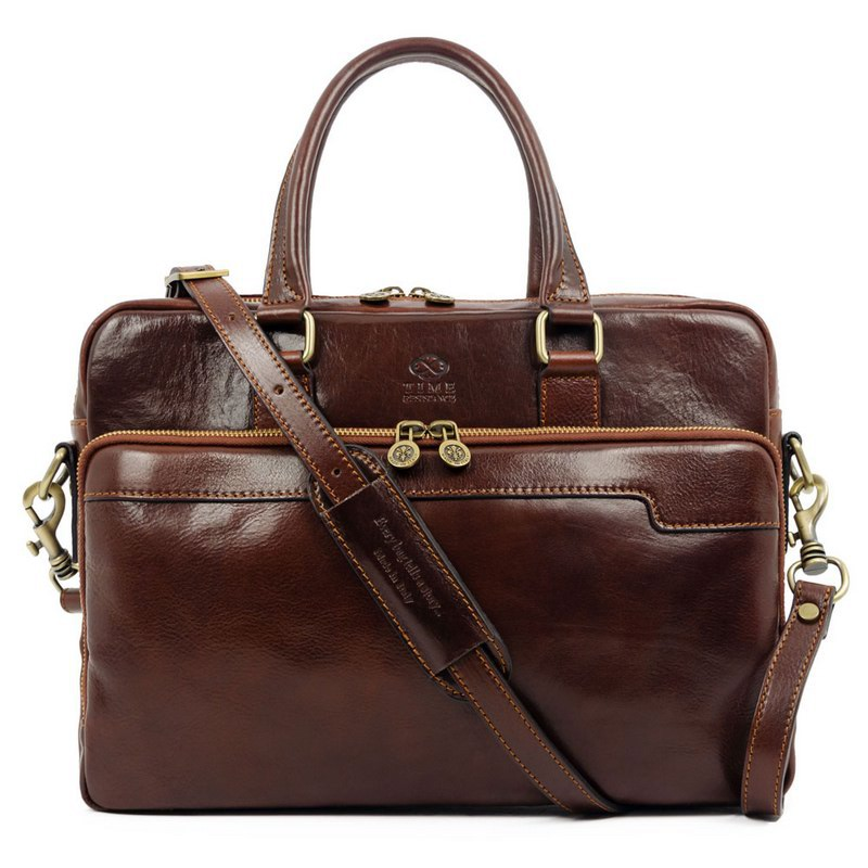 Mens italian cheap leather laptop bag