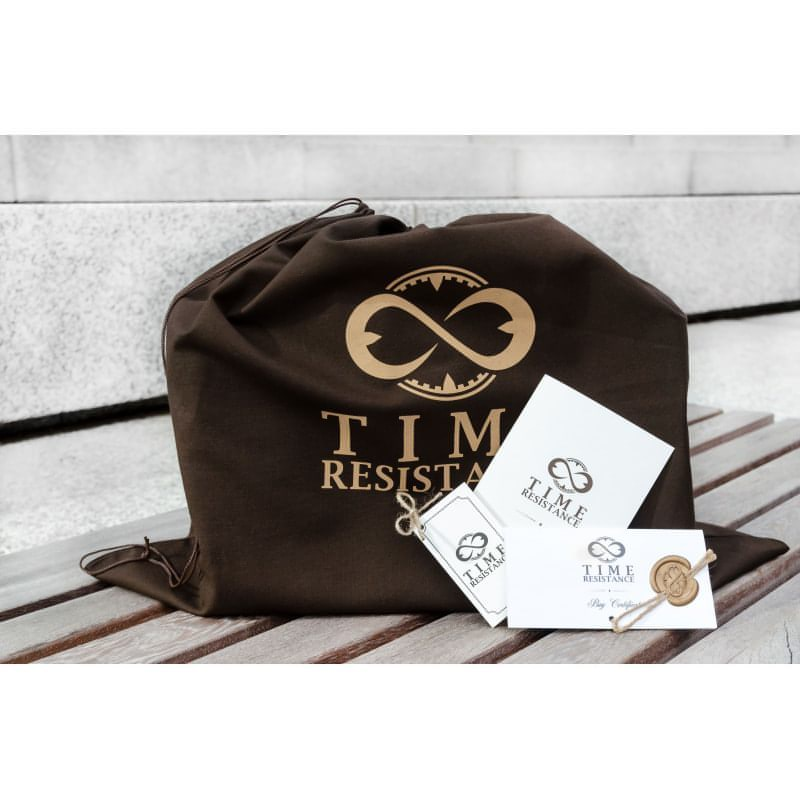 Unisex Full Grain Italian Leather Cosmetic Bag - All the Kings Men Time Resistance