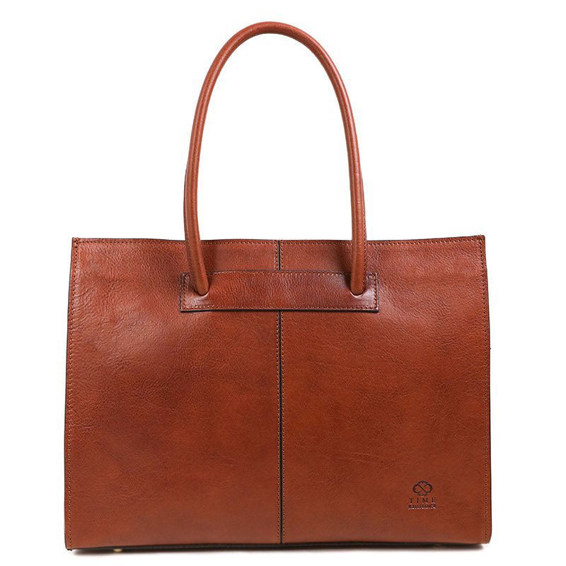 Full Grain Italian  Leather Handbag Shoulder Bag - Anna Karenina Time Resistance