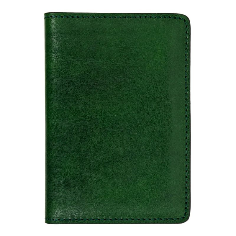 Small Full Grain Italian Leather Passport Holder - Gulliver's Travels Time Resistance