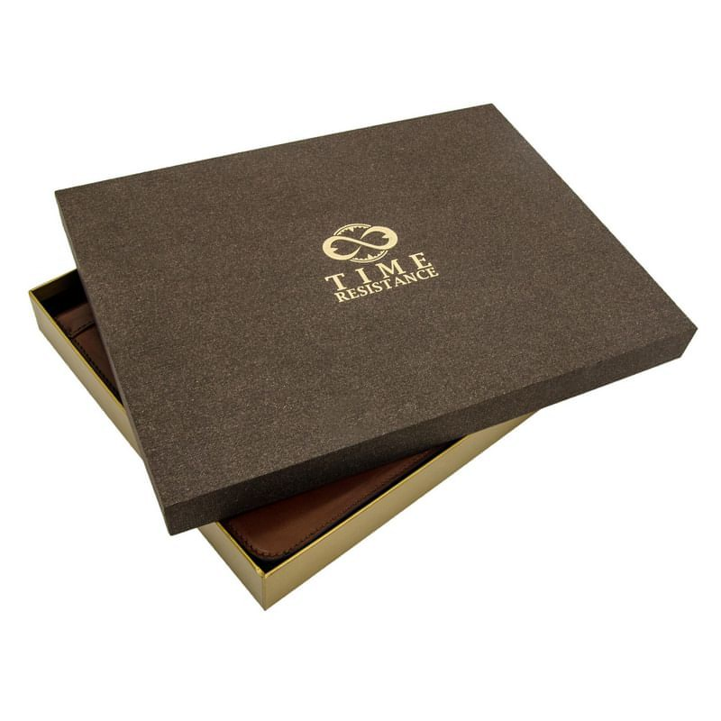 Brown Full Grain Leather Journal with Refillable A5 Notepad - In Search of Lost Time Time Resistance